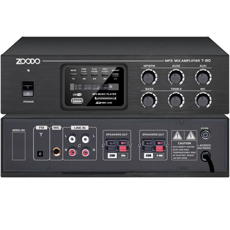 小型MP3FM廣播功率放大器 T-40VT-40BVT-80VT-80BV